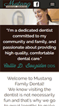 Mobile Screenshot of mustangfamilydental.com